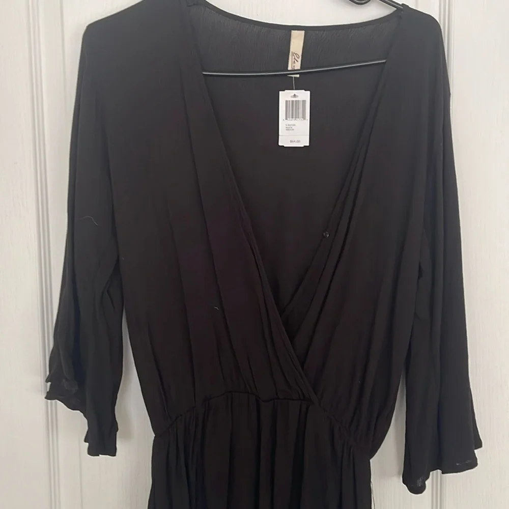 Elan Black Cover-up Romper NWT - Picture 4 of 7